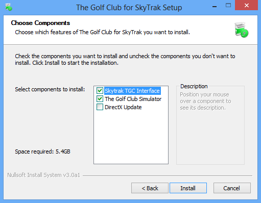 skytrak tgc interface